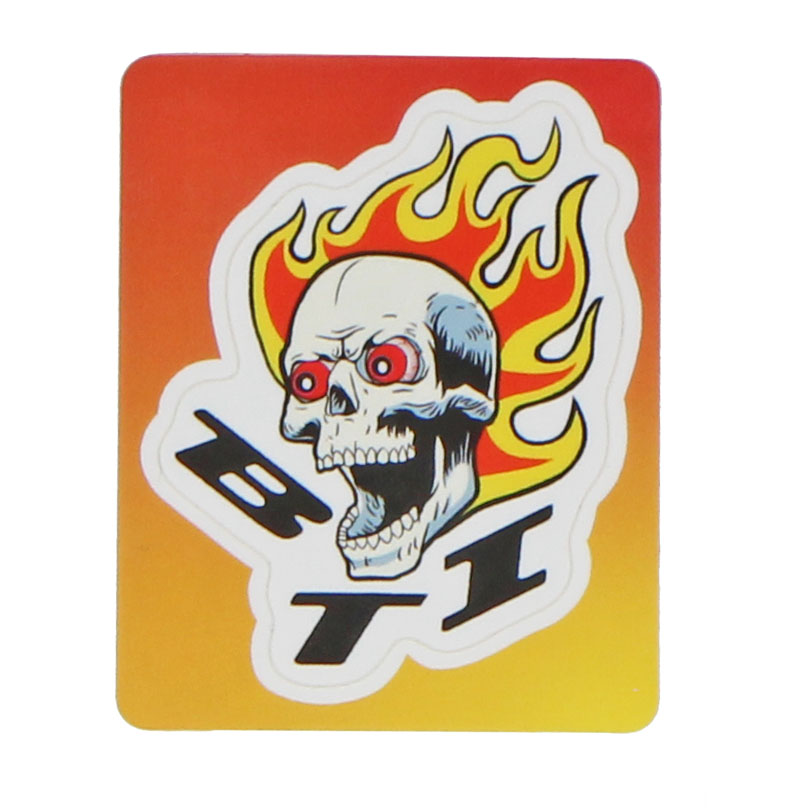 BTI Flaming Skull BTI Sticker
