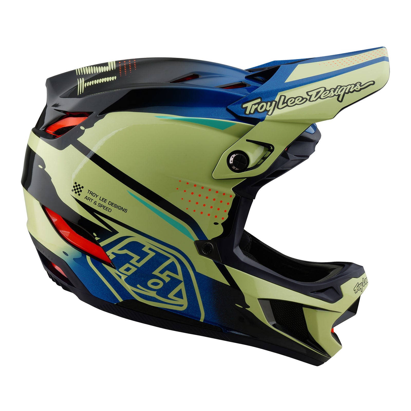 D4 Composite Helmet Drip Glo Yellow - Image 5