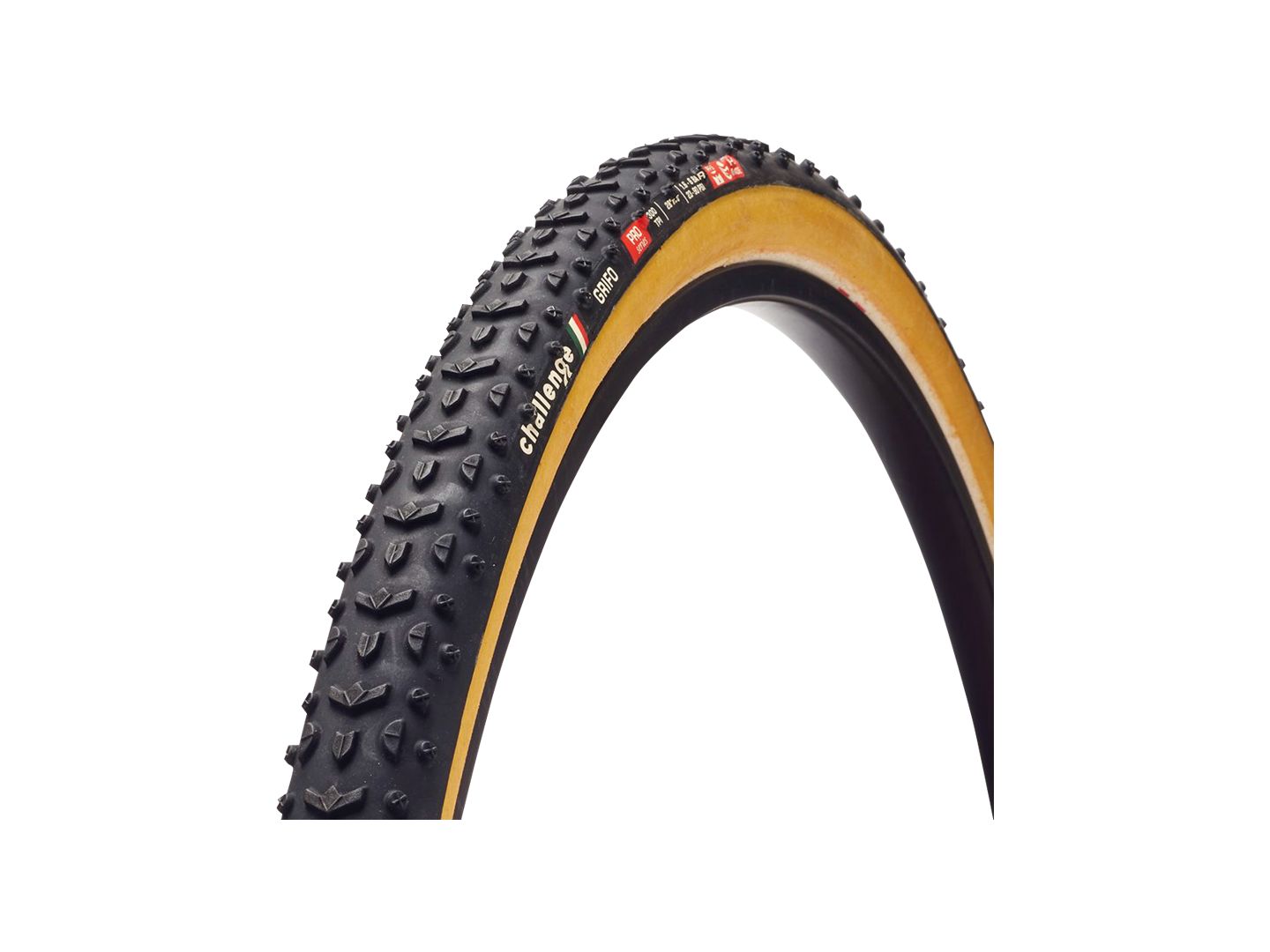 Challenge Grifo Pro HTU Tubular 700x33 Black/Natural Tire
