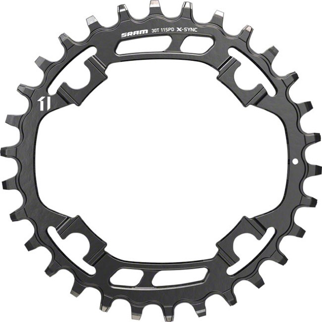 SRAM X-Sync 1x Steel Chainring - 	1x9-11sp, 94BCD, 3.5mm, Steel