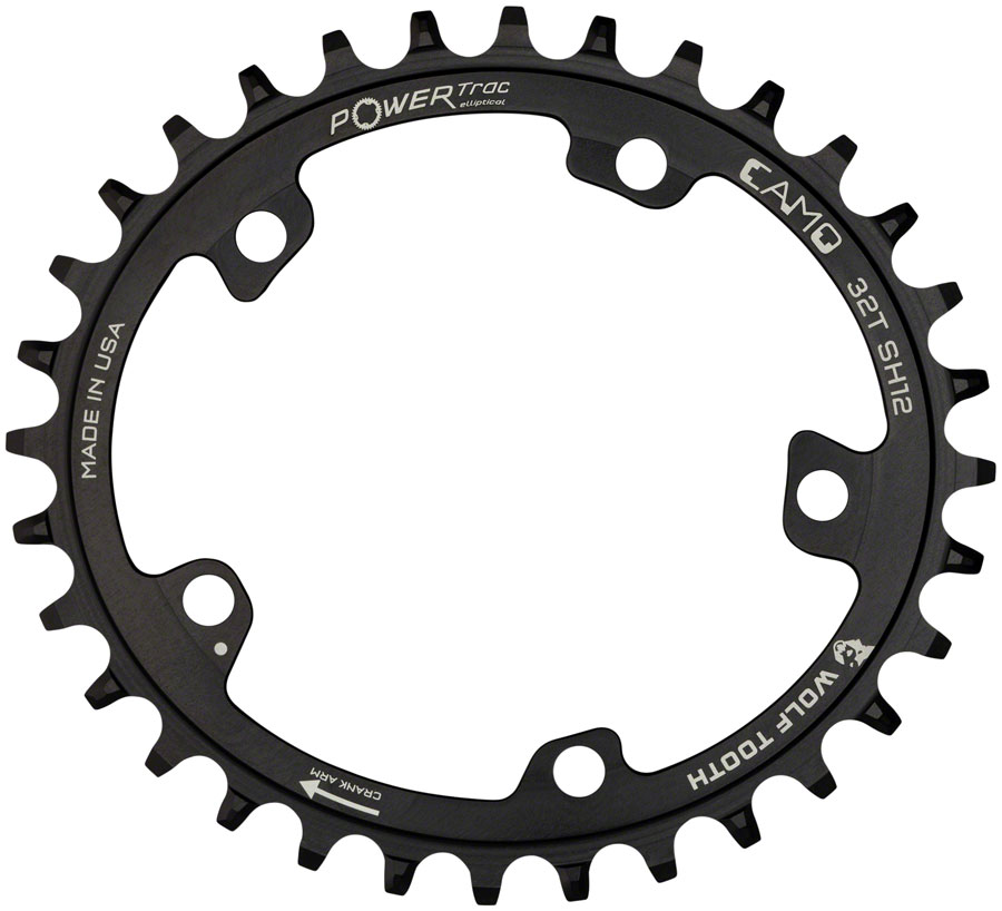 Wolf Tooth CAMO Aluminum Elliptical Chainring - Hyperglide+ - Image 2