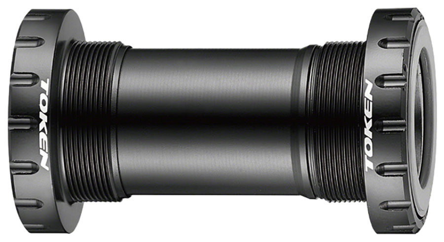 Token BB392BSA Threaded Bottom Bracket - English BB386/BB392 Black