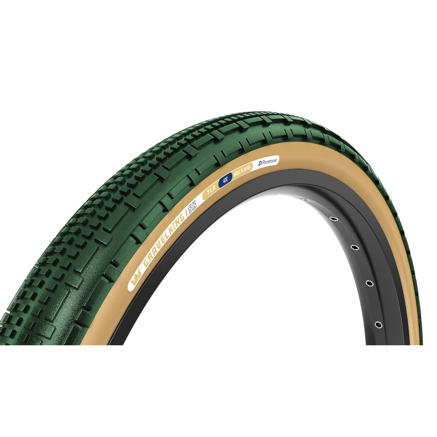 Panaracer GravelKing SK Tire 700x45 TLC Green/Brown