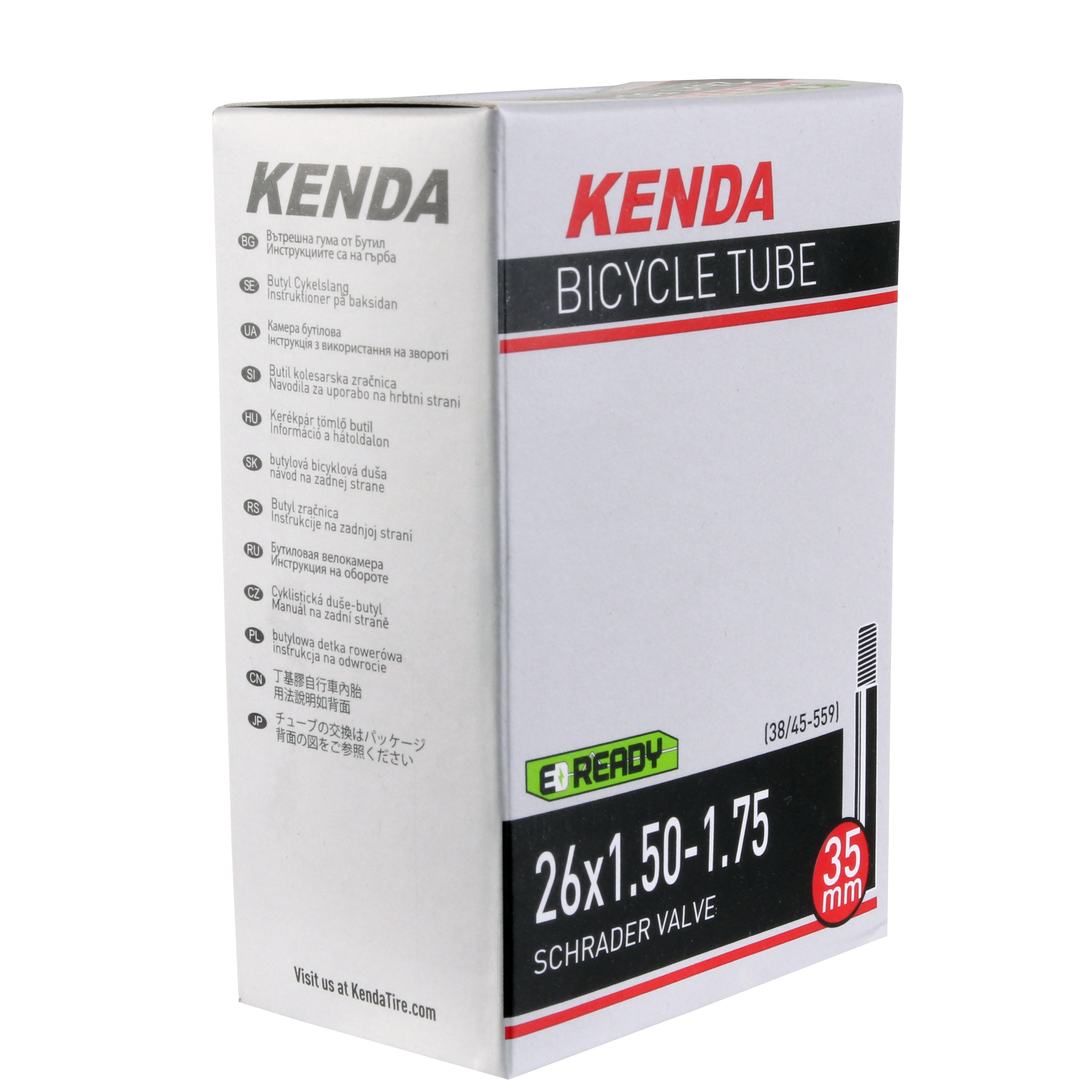 Kenda Butyl Tube 26 x 1.5-1.75" SV - Each