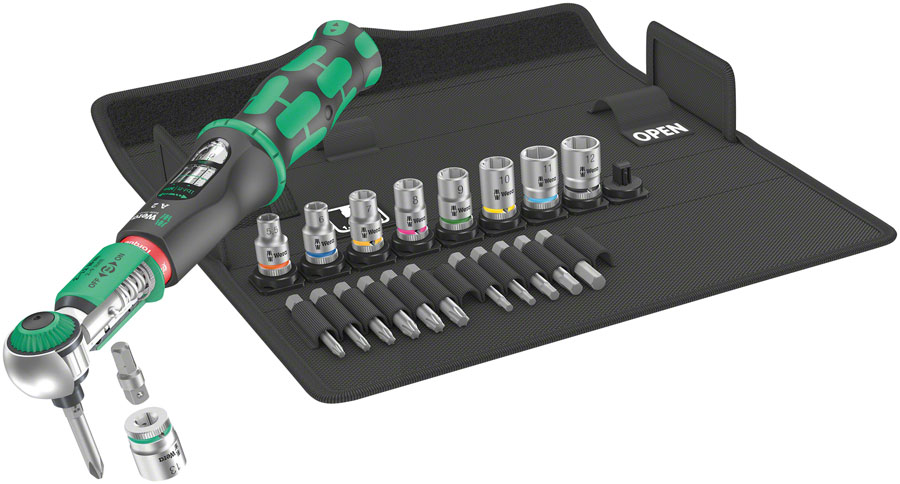 Wera Safe-Torque A 2 Torque Wrench Set 1 - 1/4" Hexagonal 2-12 Nm 23 Pieces Wera Safe-Torque A 2 Torque Wrench Set 1 - 1/4" Hexagonal 2-12 Nm 23 Pieces