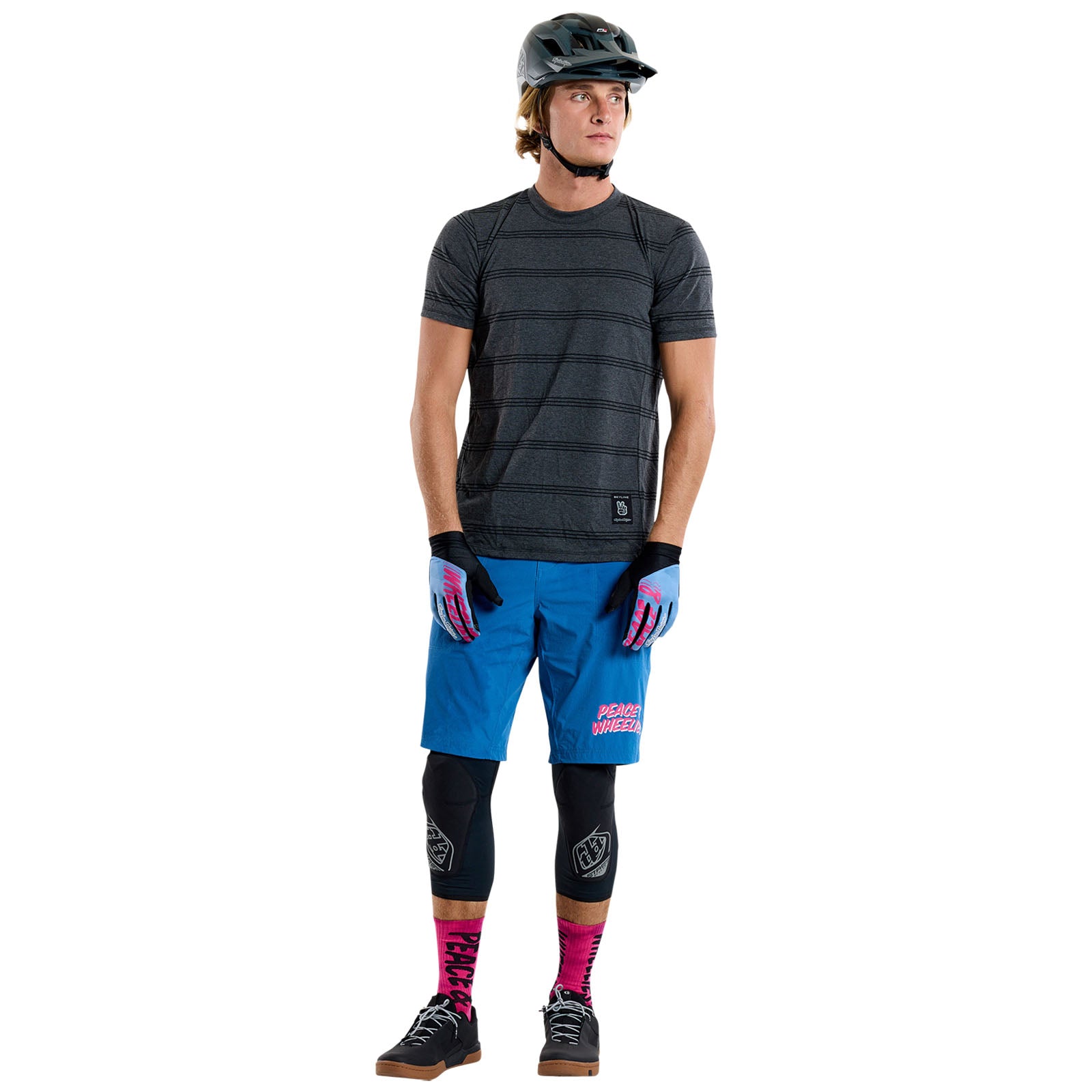 Skyline Short Sleeve Ride Tee Washed Out Dark Cloud - Image 5