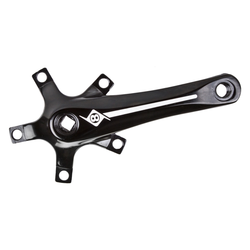 Origin8 Alloy Crank Set 160mm 107 SQR JIS crankset black Origin8 Alloy Crank Set 160mm 107 SQR JIS crankset black