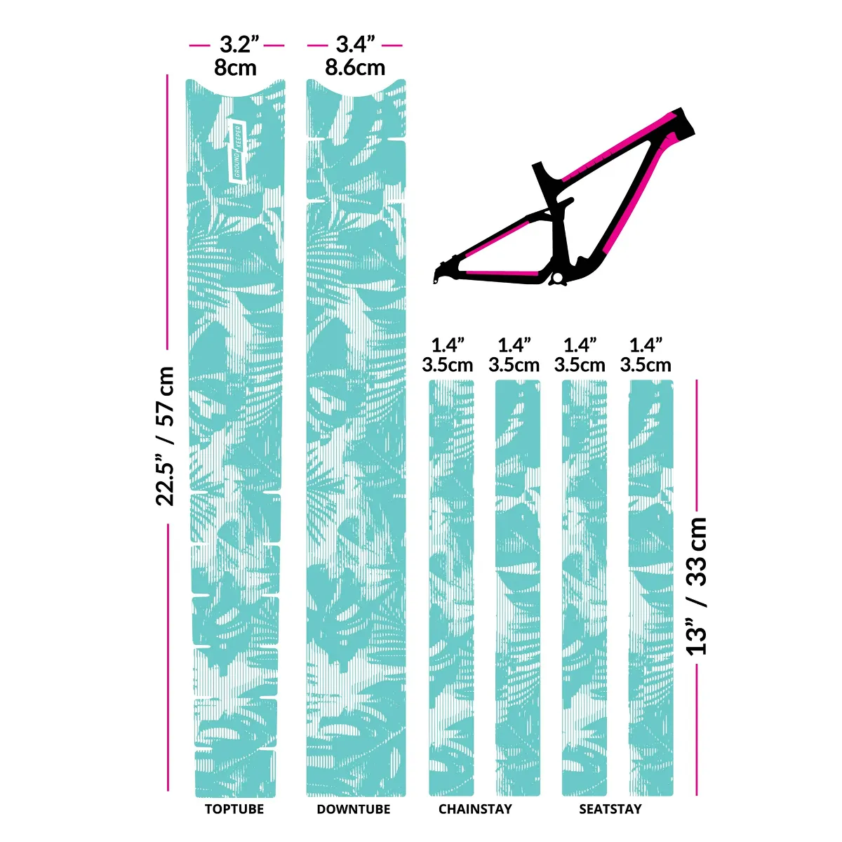 Ground Keeper Frame Keeper Tropical Glitch Mint Matte  