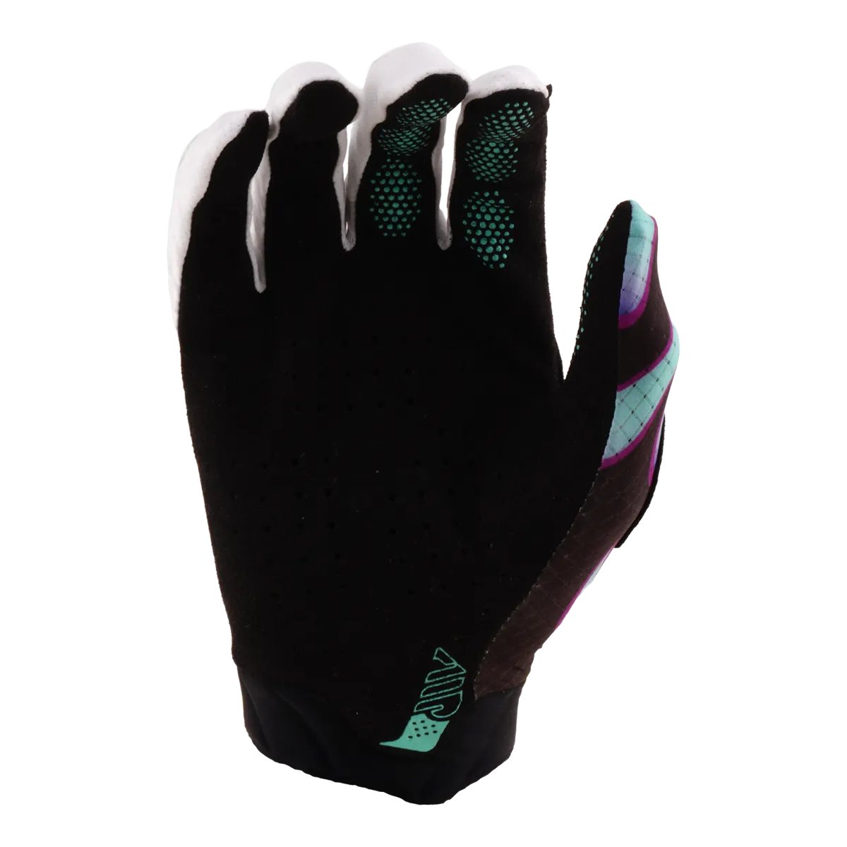 Youth Air Glove Overspray Black / Real Teal - Image 2