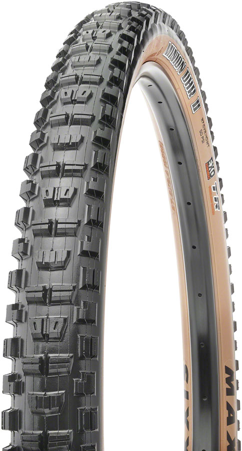 Maxxis Minion DHR II Tire - 29 x 2.6 Tubeless Folding BLK/Dark Tan Dual EXO Wide Trail