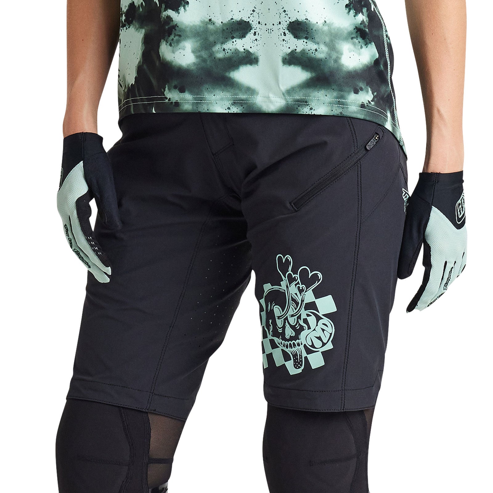 Womens Lilium Short Shell Micayla Gatto Watercolor Black - Image 7