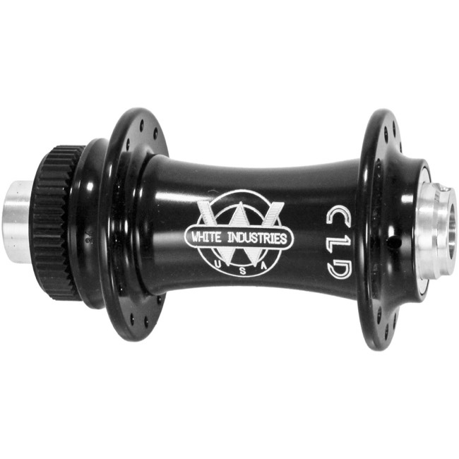 White Industries Front CLD TA Hub 12x100mm 28h Black  