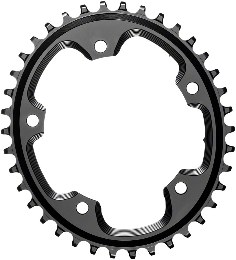 absoluteBLACK 5x110BCD CX 1X Oval Chainring 38T - Black absoluteBLACK 5x110BCD CX 1X Oval Chainring 38T - Black