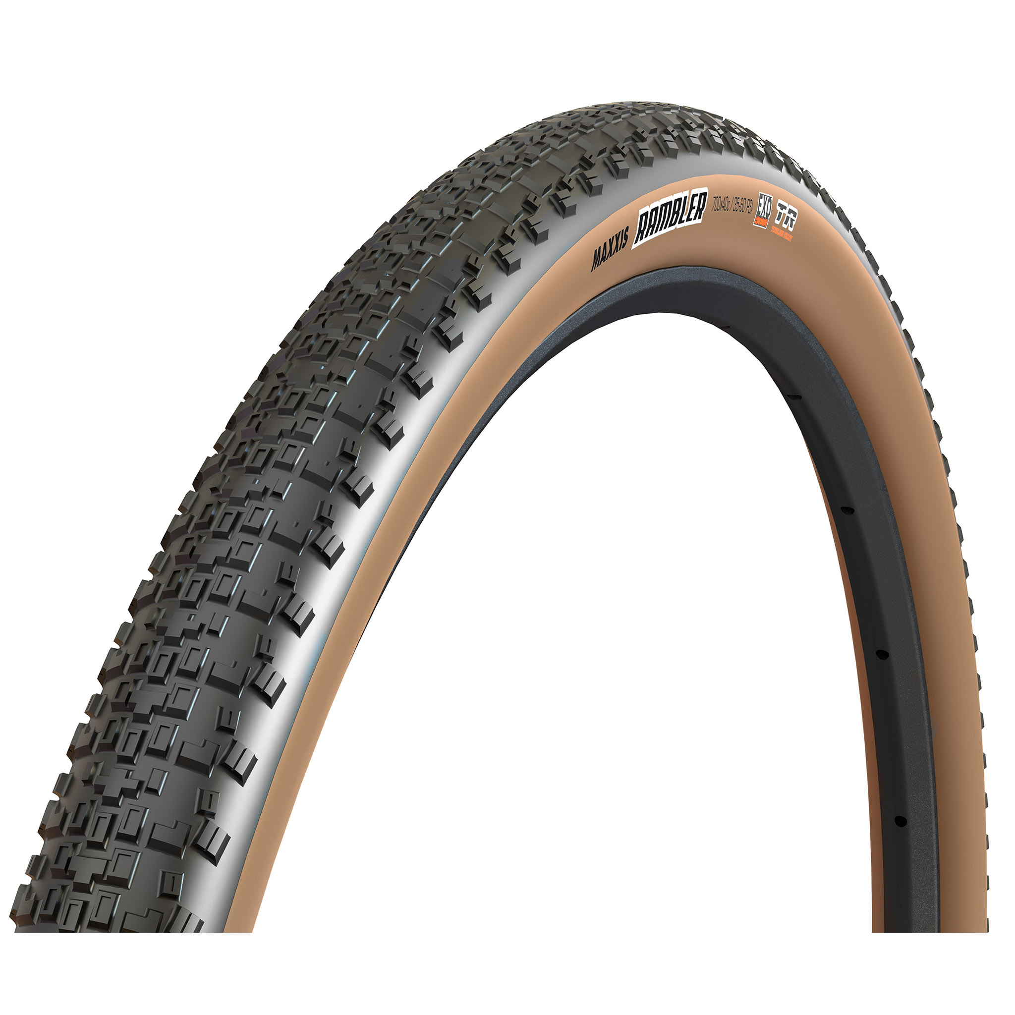 Maxxis Rambler Tire 700x45  EXO/TR Black/Tanwall