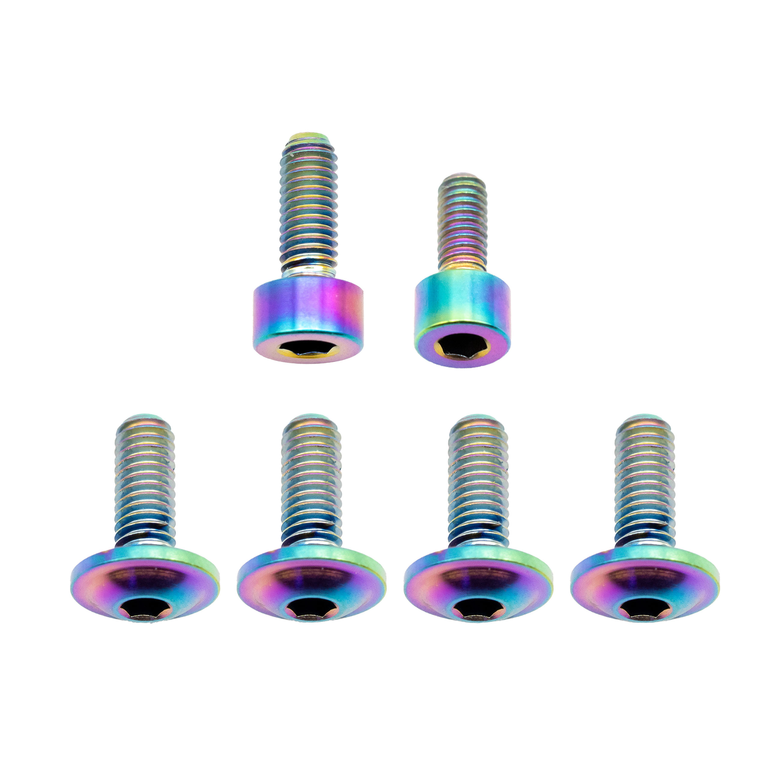 Better Bolts Fox 34SL Fork Ti Bolt Kit Grip/Rhythm Rainbow 6/Ct