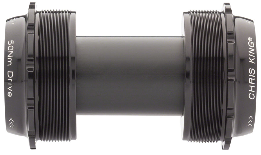 Chris King ThreadFit T47 24x Bottom Bracket Fit Kit - T47, Black variant 2