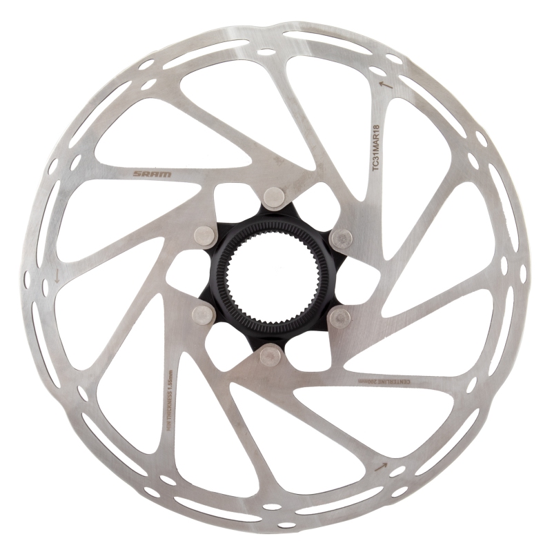 Sram Centerline Disc Rotor 200mm Black Rotor