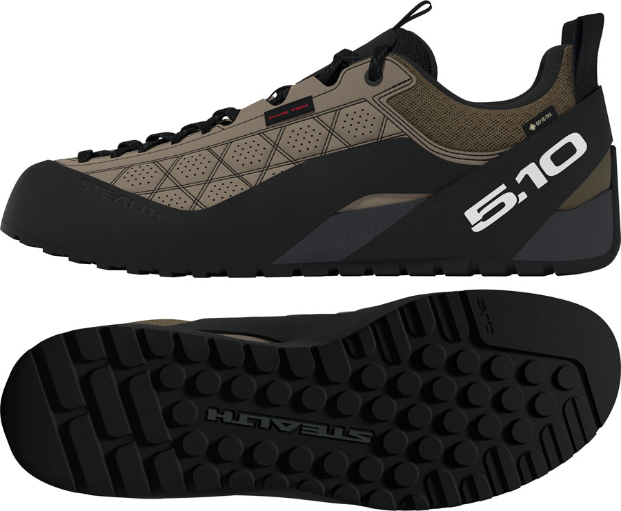 Five Ten Guidetennie Pro GTX Flat Shoes - Men's Cardboard/FTWR White/Core BLK - Image 2