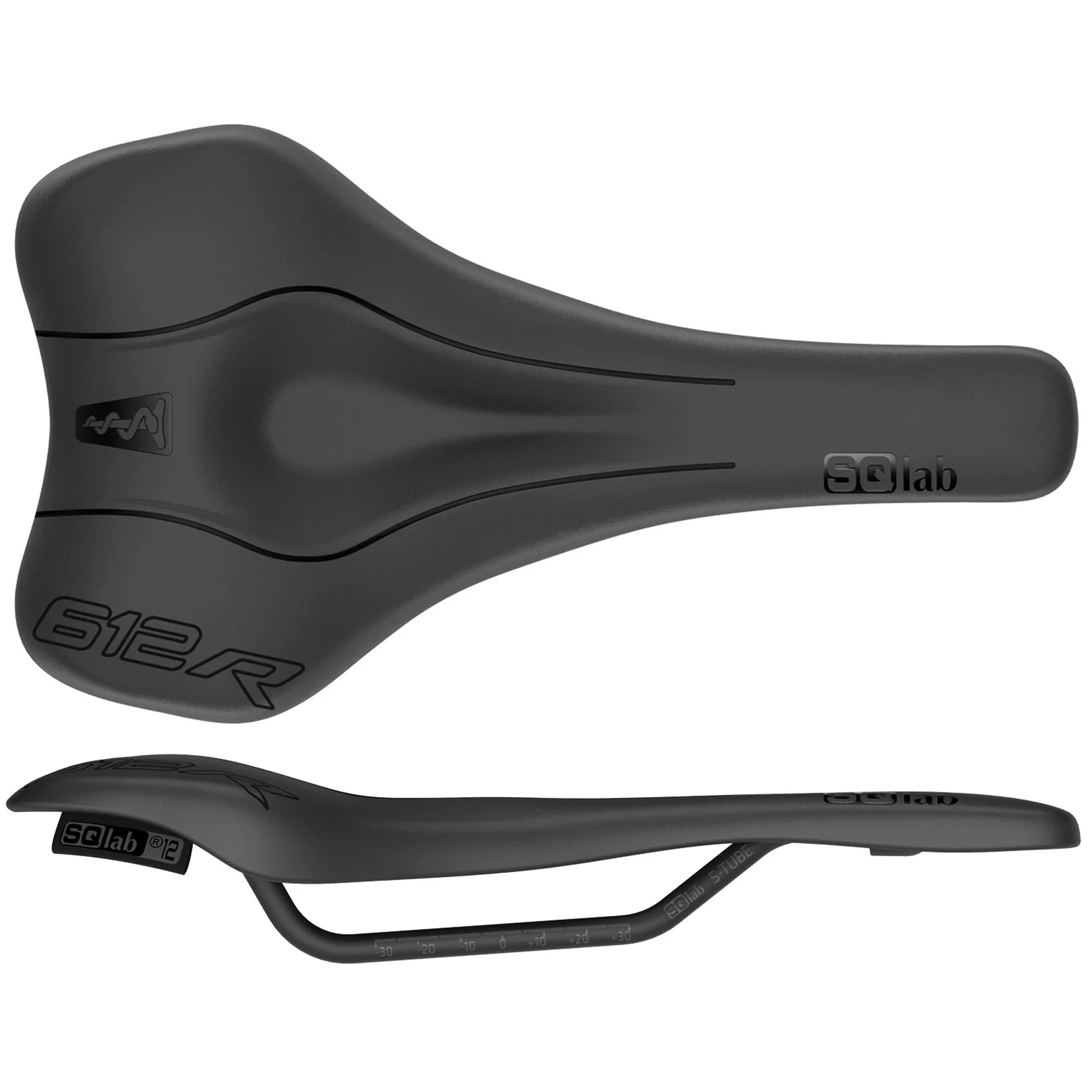 SQlab 612 R Ergowave Saddle - Black variant 2