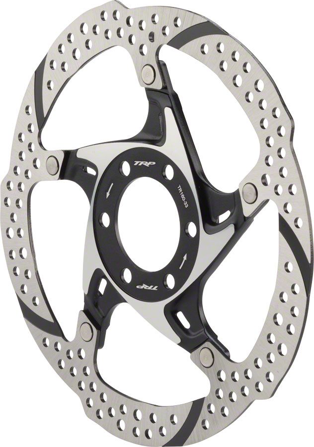 TRP-33 Disc Brake Rotor - 6-Bolt, 1.8mm, Silver/Black variant 2
