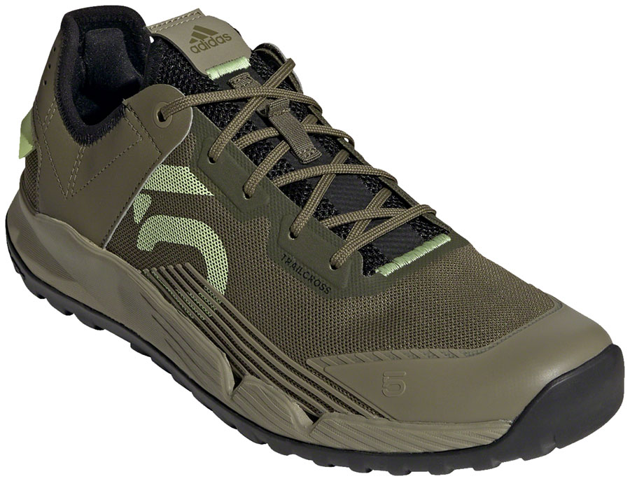 Five Ten Trailcross LT Flat Shoes - Men's, Focus Olive/Pulse Lime/Orbit Gree