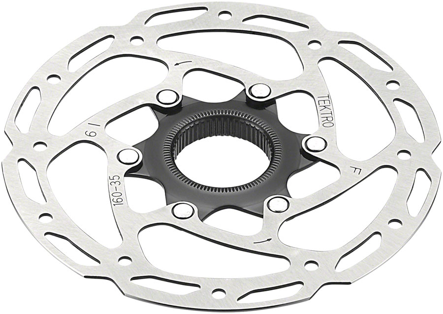 Tektro TR-35 Disc Brake Rotor - 140mm Center-Lock 1.8mm Thickness Silver - Image 3