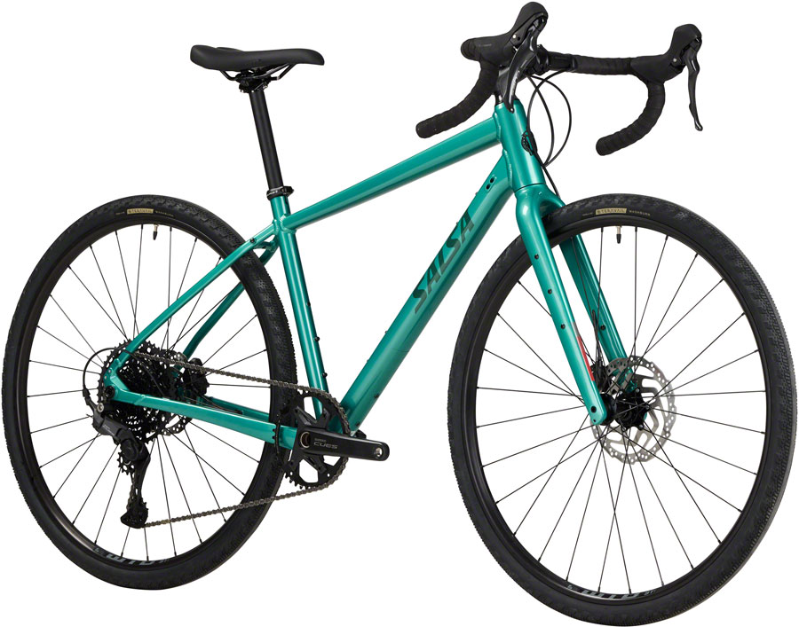 Salsa Journeyer Drop Bar Cues 1x10 Bike - 700c, Aluminum, Teal Green - Image 2