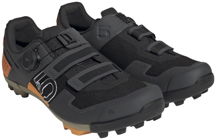 Five Ten Kestrel BOA Mountain Clipless Shoes - Men's, Core Black/Ftwr White/Impact Orange