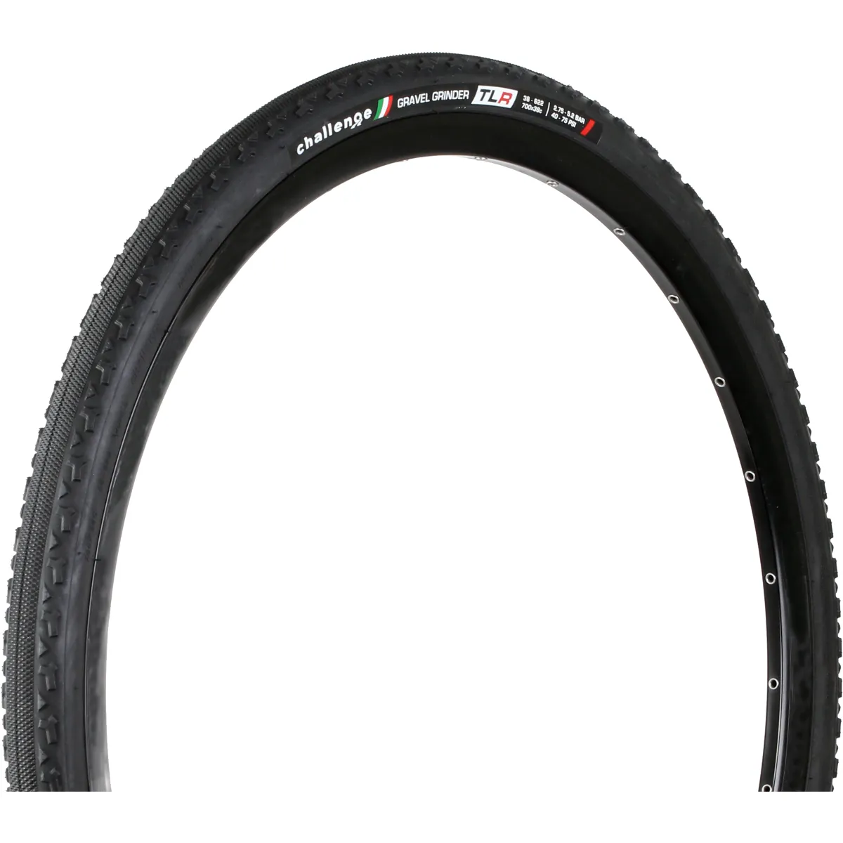 Challenge Tire Gravel Grinder Race TLR Tire 700 x 38 Black