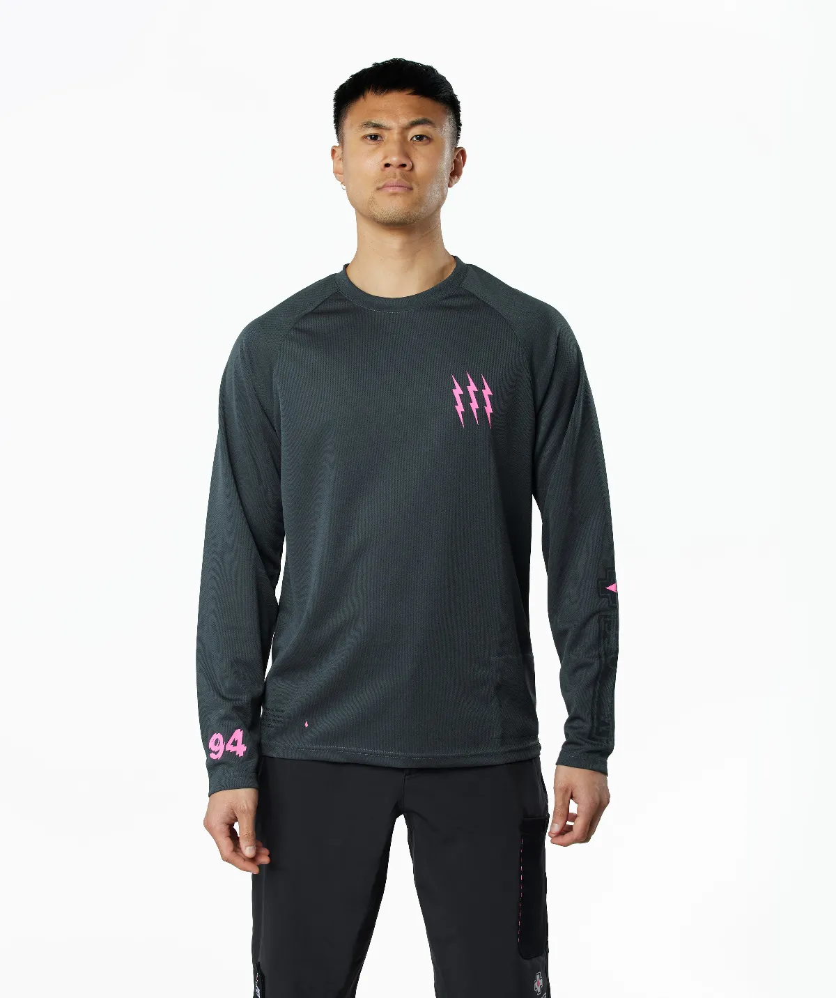 Long Sleeve Mountain Bike Jersey - Grey - Image 4