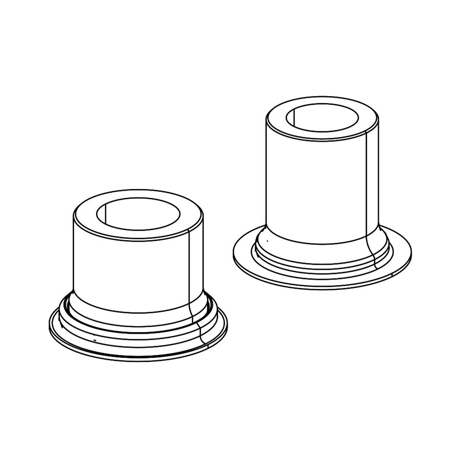 Zipp Rear End Caps for ZM2 SL 12x148 variant 2