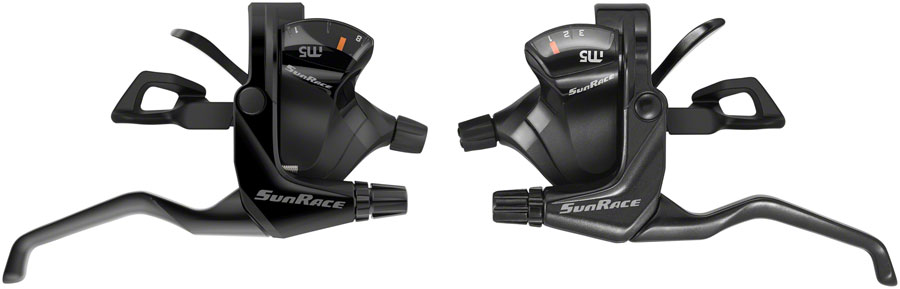 SunRace M503 ST Trigger Brake/Shift Lever Set - 3x8-Speed For V-Brakes Black SunRace M503 ST Trigger Brake/Shift Lever Set - 3x8-Speed For V-Brakes Black