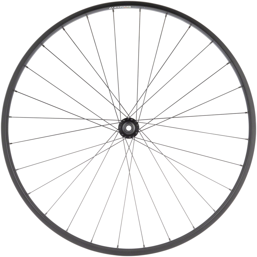 Quality Wheels Value Double Wall Series Disc Front Wheel - 650b QR x 100mm Center-Lock BLK 28H - Image 4