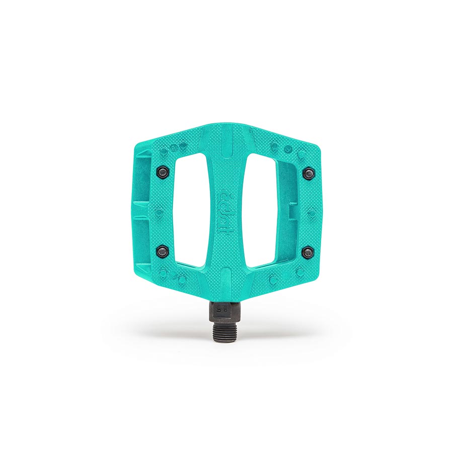 Eclat Contra Platform Pedals Body: Nylon Spindle: Cr-Mo 9/16'' Turquoise Pair