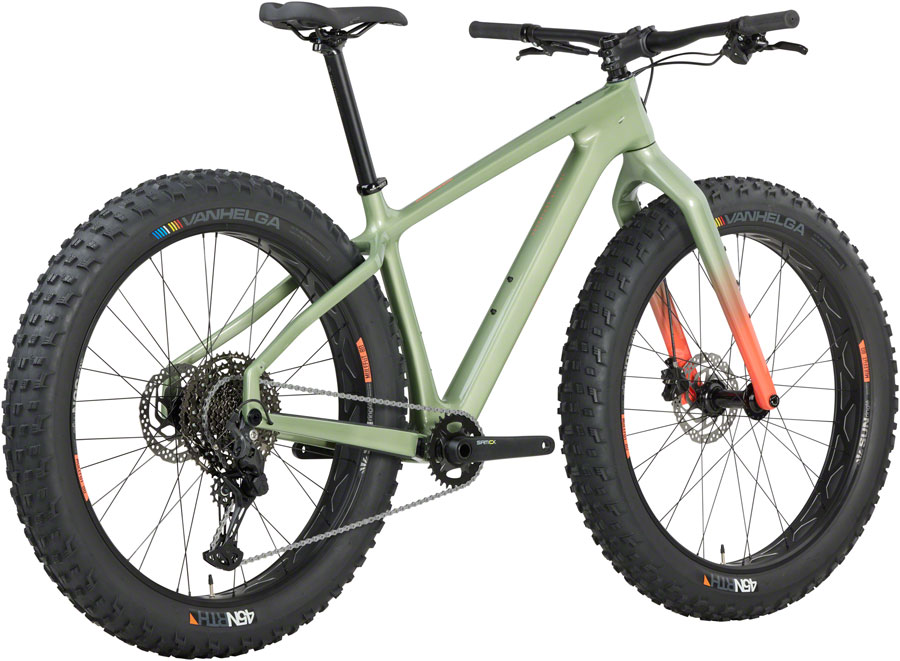 Salsa Beargrease C Cues 11 Fat Tire Bike - 27.5", Carbon, Sage Green - Image 4