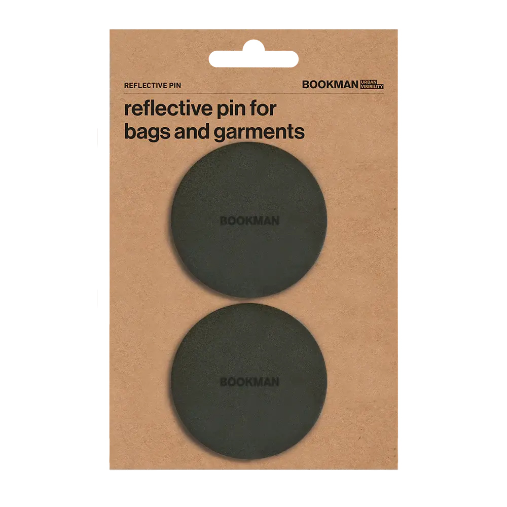 Bookman Visibility Reflective Pins Black Pair Bookman Visibility Reflective Pins Black Pair