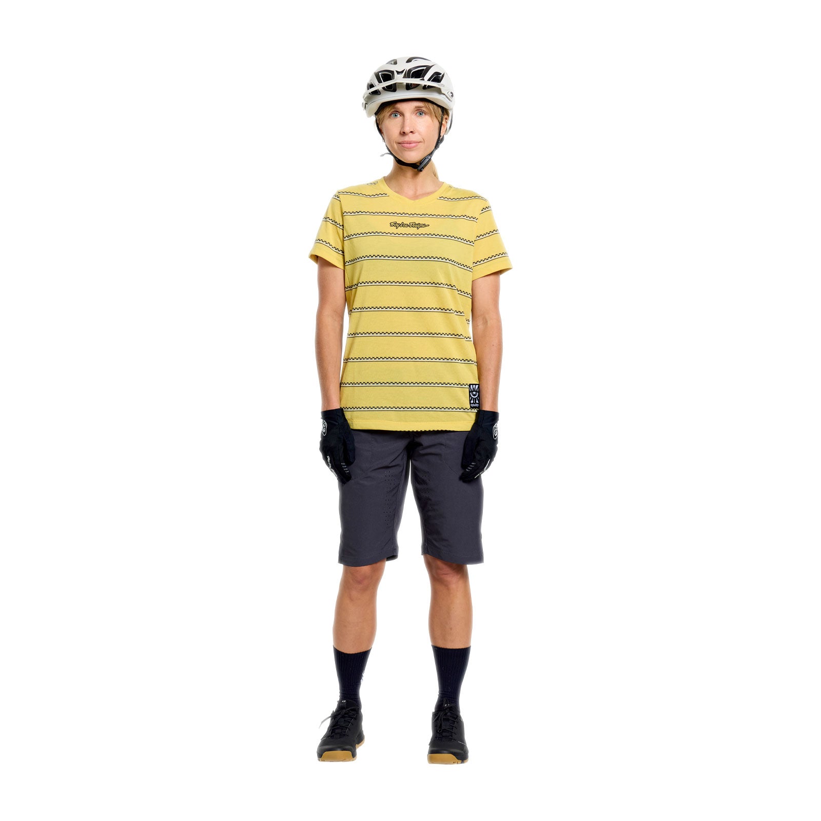 Womens Lilium Ride SS Tee Checked Out Butter - Image 8