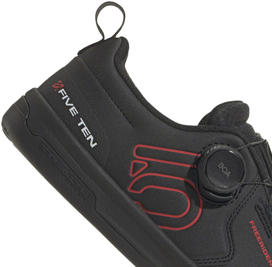Five Ten Freerider Pro BOA Flat Shoes - Men's Core Black/Red/FTWR White - Image 4