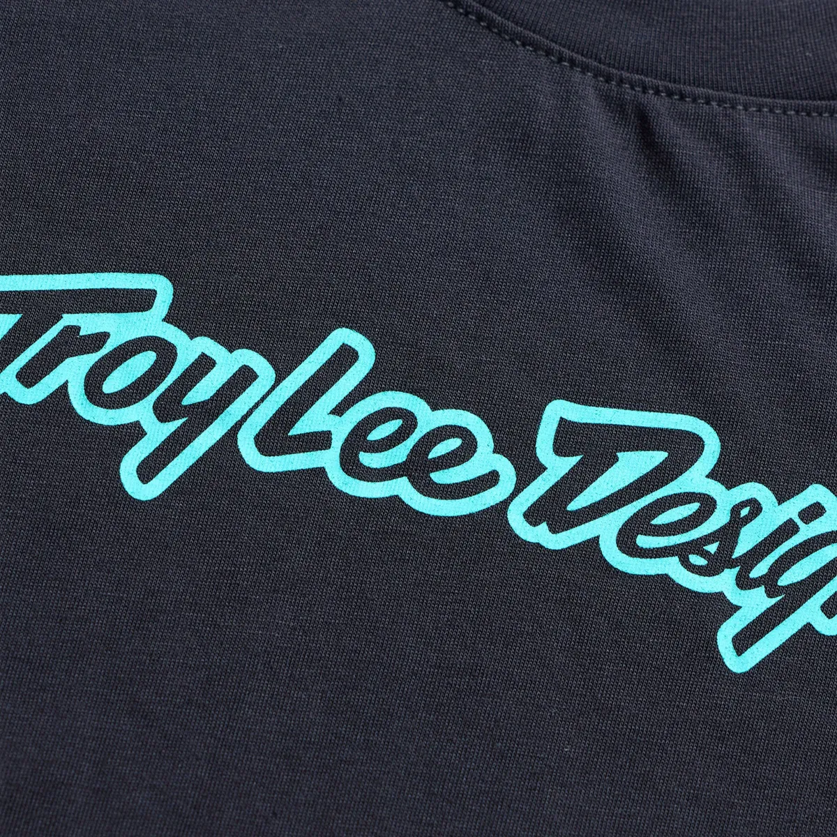 Youth Skyline Ride SS Tee Signature Black / Real Teal - Image 3