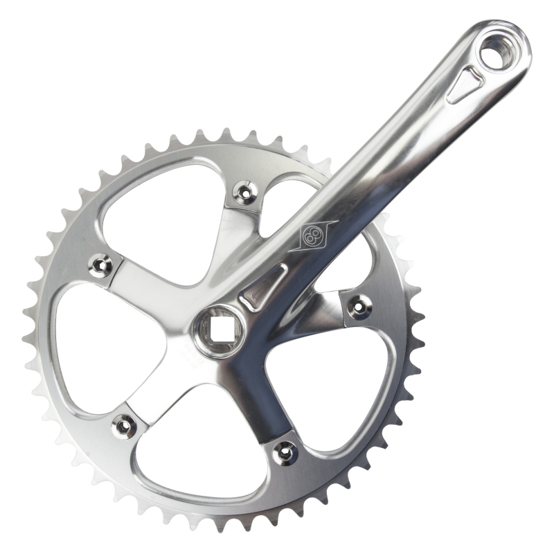 Origin8 SST 175x46 103mm JIS Square Taper crankset silver/silver Origin8 SST 175x46 103mm JIS Square Taper crankset silver/silver