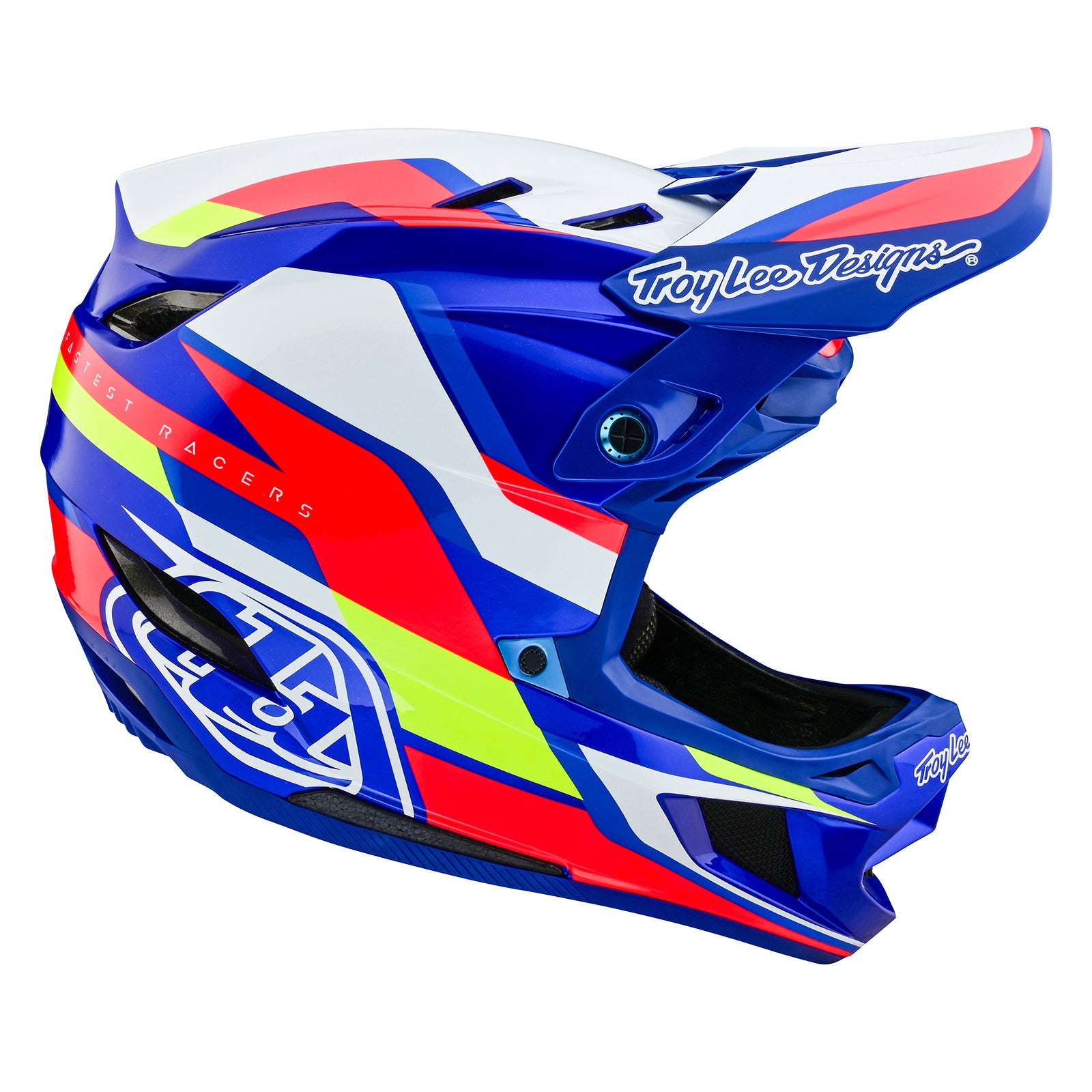 D4 Composite Helmet Omega White / Blue - Image 5