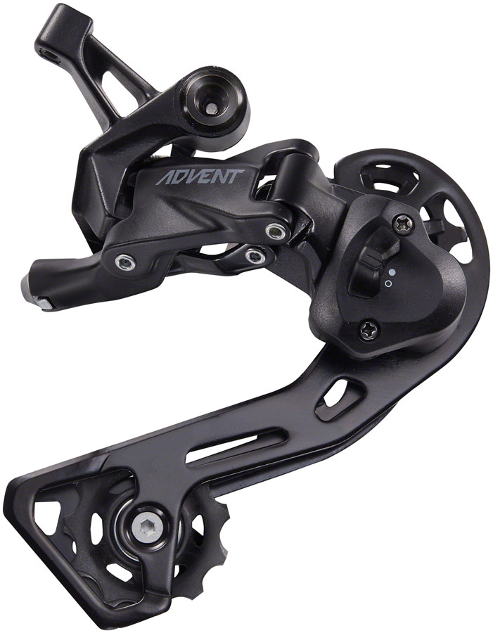 microSHIFT ADVENT Rear Derailleur - 9 Speed Medium Cage Black With Clutch