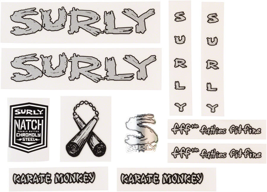 Surly Karate Monkey Frame Decal Set variant 3
