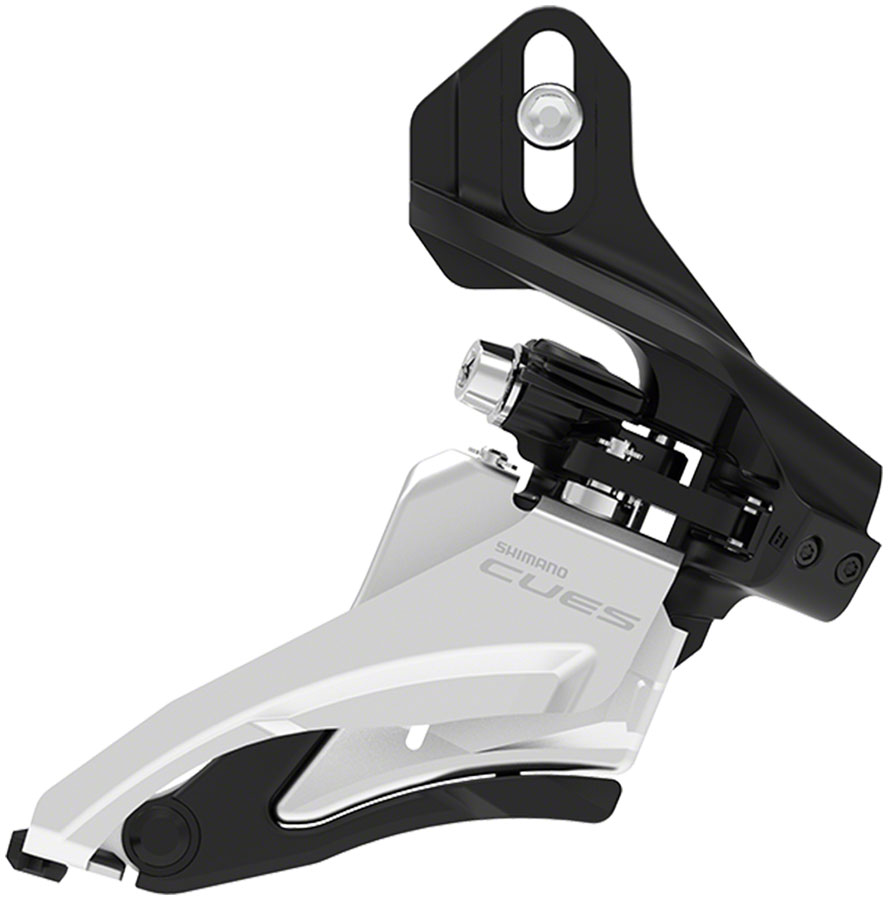 Shimano CUES FD-U4000-D Front Derailleur - 9/10-Speed Double 36/40t Max BLK/Silver Shimano CUES FD-U4000-D Front Derailleur - 9/10-Speed Double 36/40t Max BLK/Silver