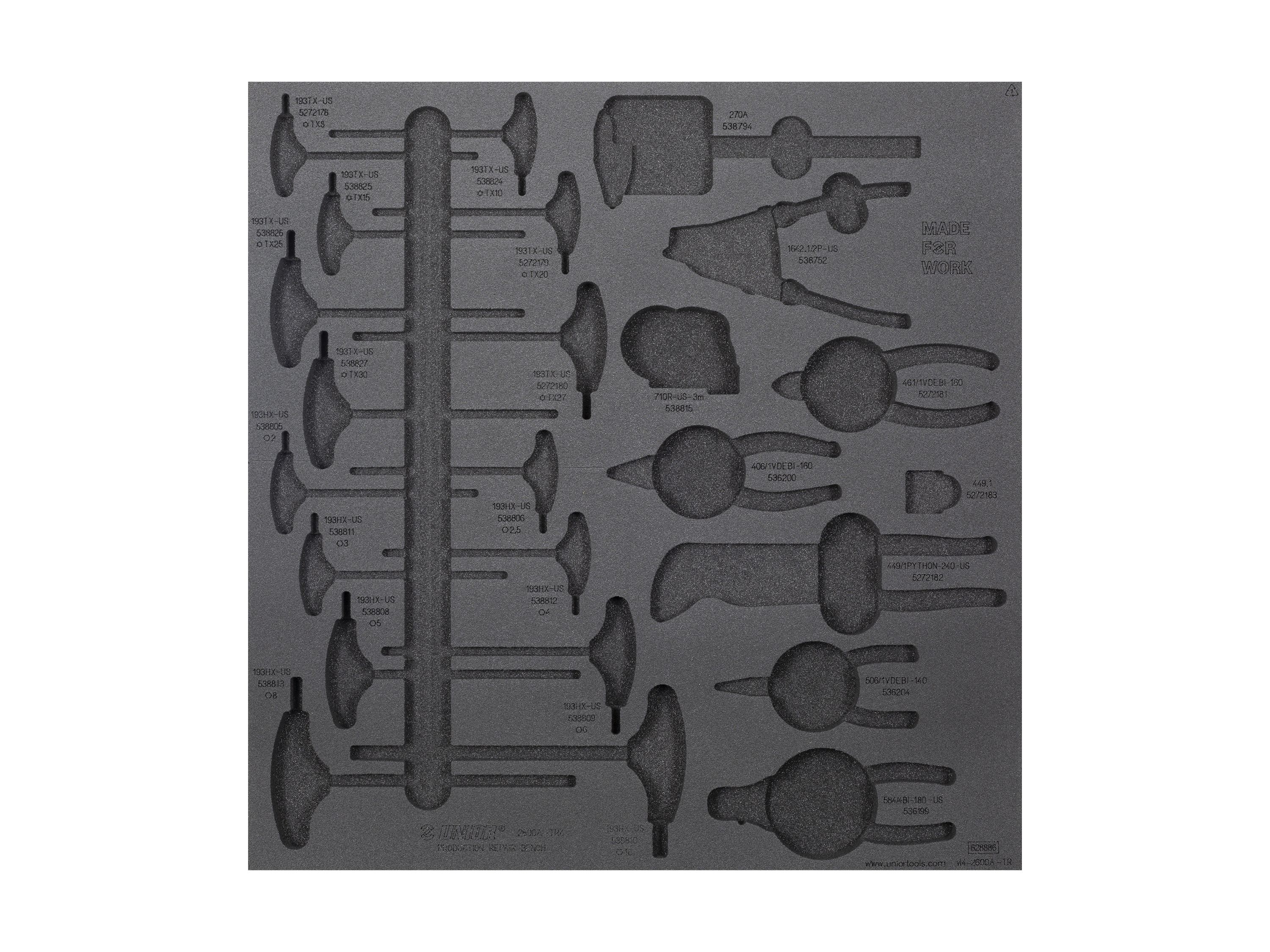 Unior Drawer Foam Insert Production 4 Tool
