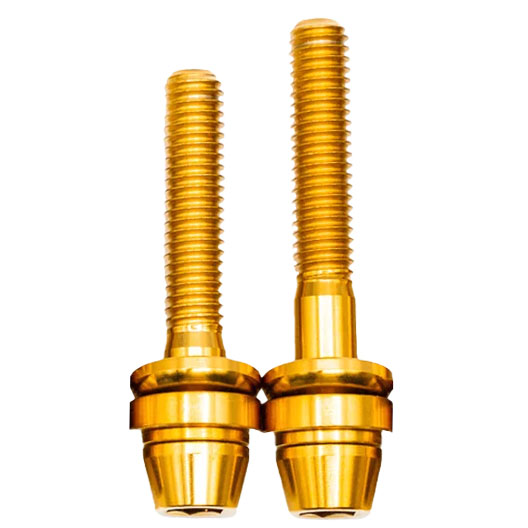 Better Bolts Ti Post Mount Caliper Bolts/Washers 35/40 Gold 6/Ct