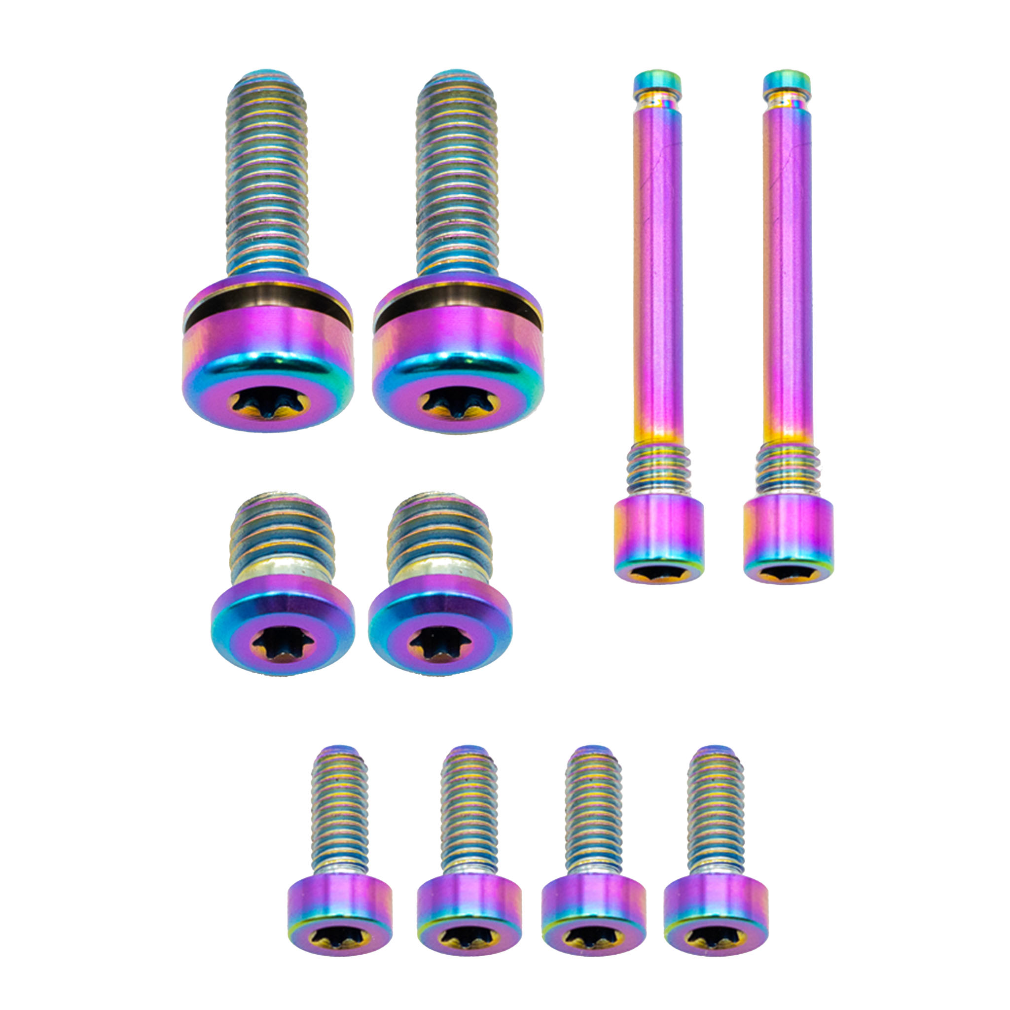 Better Bolts TRP EVO PRO-EVO X Brake Bolt Rainbow 10/Count