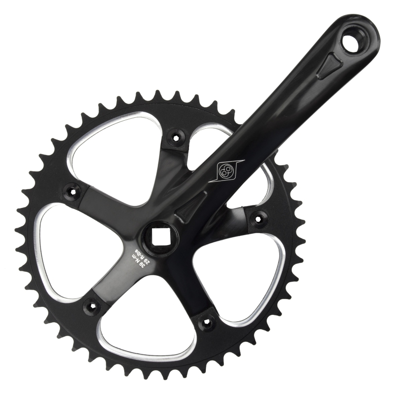 Origin8 SST 170x46 103mm JIS Square Taper crankset black/black Origin8 SST 170x46 103mm JIS Square Taper crankset black/black
