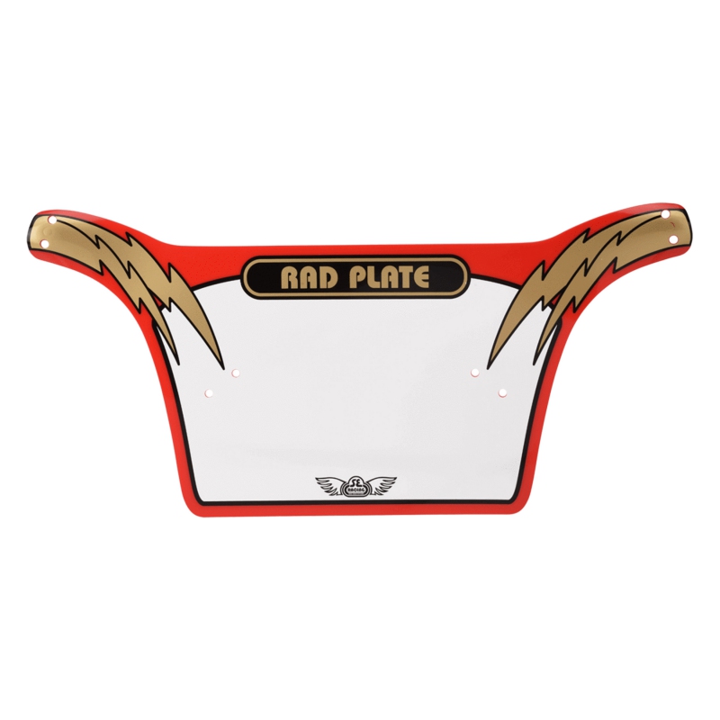 Se bikes Rad Number Plate  Red/Gold 10`x19.75`