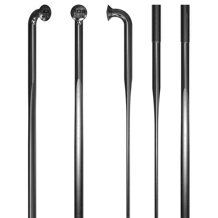 DT Swiss Aerolite Bladed J-Bend Spoke - 20 Count DT Swiss Aerolite Bladed J-Bend Spoke - 20 Count